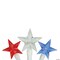 Northlight 30-Count Red and Blue LED Patriotic Star Fourth of July String Light Set 7ft White Wire